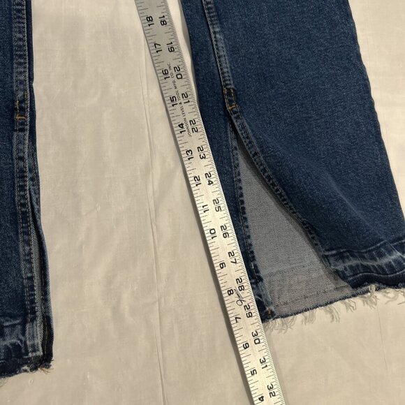 Free People Womens Jeans‎ 26 High Rise Flare Button Fly Split Hem NWT - Picture 6 of 11